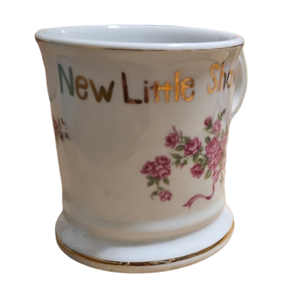 Vintage Shaving Mug Porcelain "For Our New Little Shaver" Made in Japan